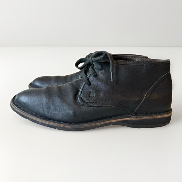 John Varvatos Star USA Men\'s Black Leather Lace Up Chukka Boots Size 9M